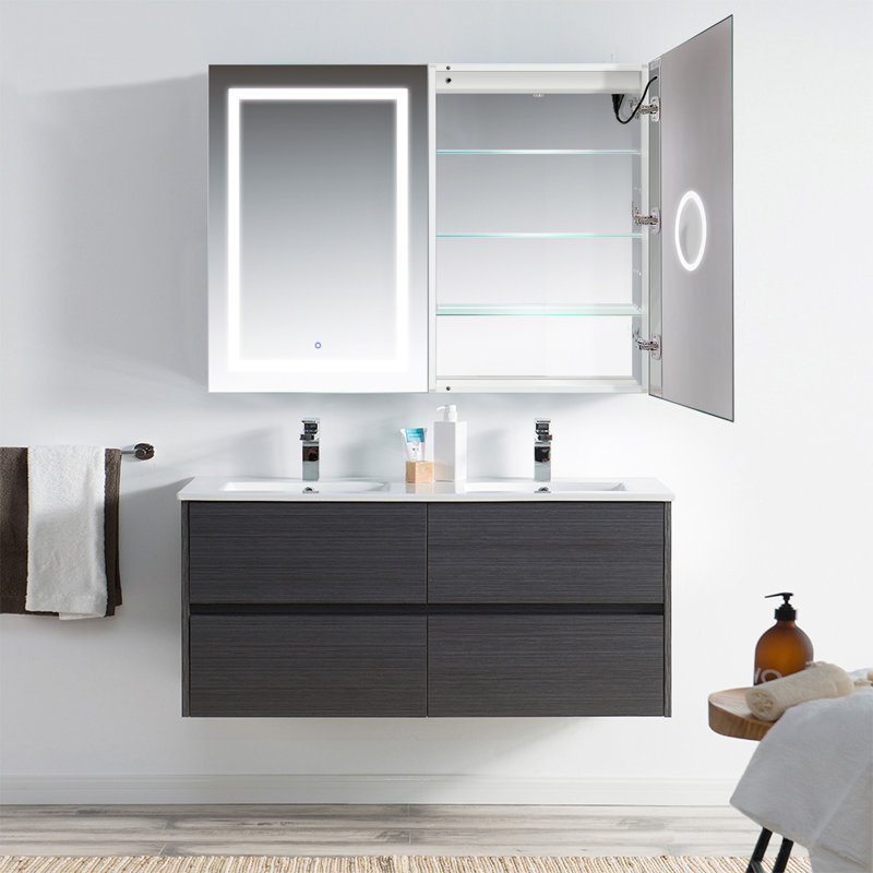 Orren Ellis Vandeventer 48" x 36" Recessed or Surface Mount Medicine